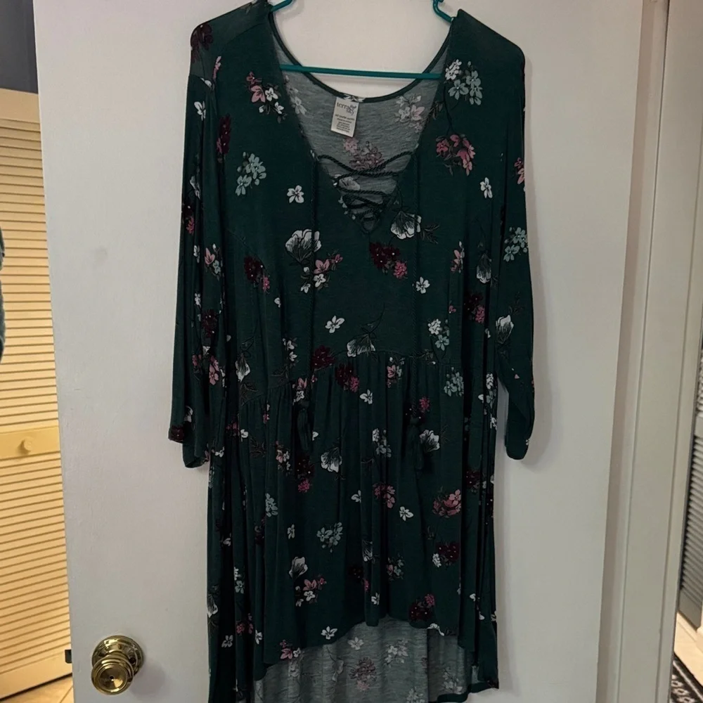 Floral Green Women's Top